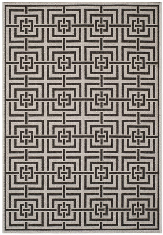 Safavieh Linden Lnd128A Light Grey / Charcoal Geometric Area Rug