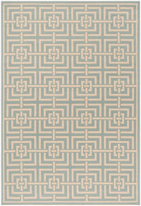 Safavieh Linden Lnd128K Aqua / Cream Geometric Area Rug