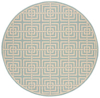 Safavieh Linden Lnd128K Aqua / Cream Geometric Area Rug