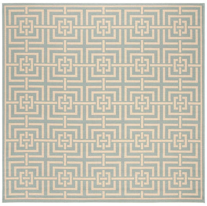 Safavieh Linden Lnd128K Aqua / Cream Geometric Area Rug