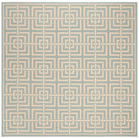 Safavieh Linden Lnd128K Aqua / Cream Geometric Area Rug