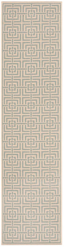 Safavieh Linden Lnd128L Cream / Aqua Rugs.