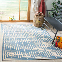 Safavieh Linden Lnd128M Blue / Creme Geometric Area Rug