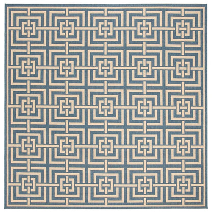 Safavieh Linden Lnd128M Blue / Creme Geometric Area Rug