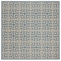 Safavieh Linden Lnd128M Blue / Creme Geometric Area Rug