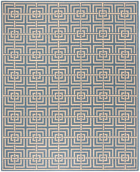 Safavieh Linden Lnd128M Blue / Creme Geometric Area Rug