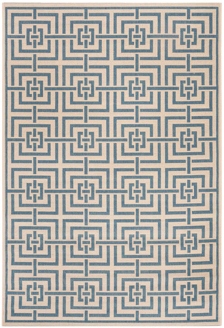 Safavieh Linden Lnd128N Cream / Blue Rugs.