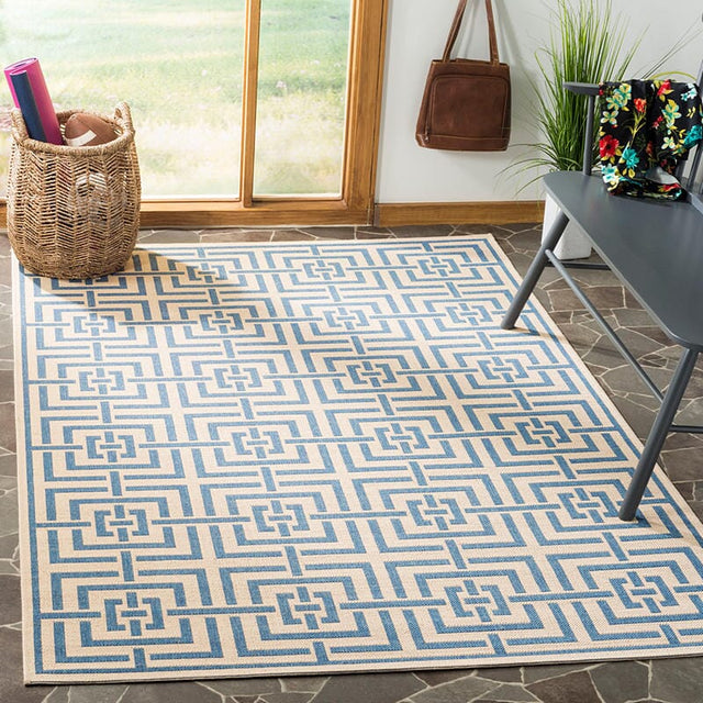 Safavieh Linden Lnd128N Cream / Blue Rugs.