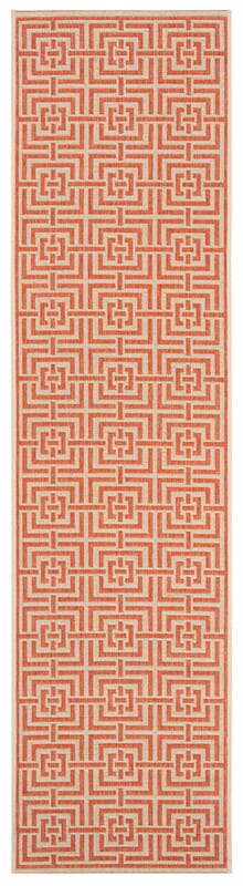 Safavieh Linden Lnd128R Cream / Rust Geometric Area Rug