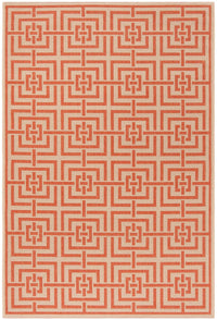 Safavieh Linden Lnd128R Cream / Rust Geometric Area Rug