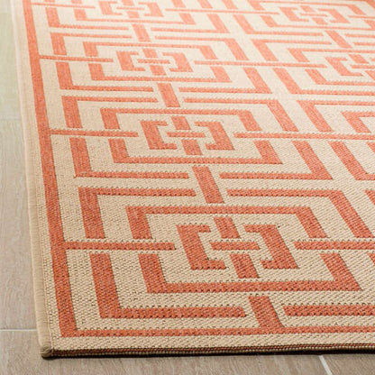 Safavieh Linden Lnd128R Cream / Rust Geometric Area Rug