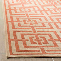 Safavieh Linden Lnd128R Cream / Rust Geometric Area Rug