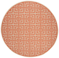 Safavieh Linden Lnd128R Cream / Rust Geometric Area Rug