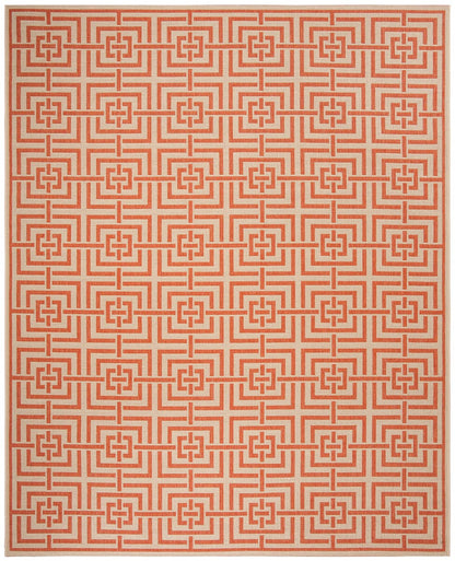 Safavieh Linden Lnd128R Cream / Rust Geometric Area Rug