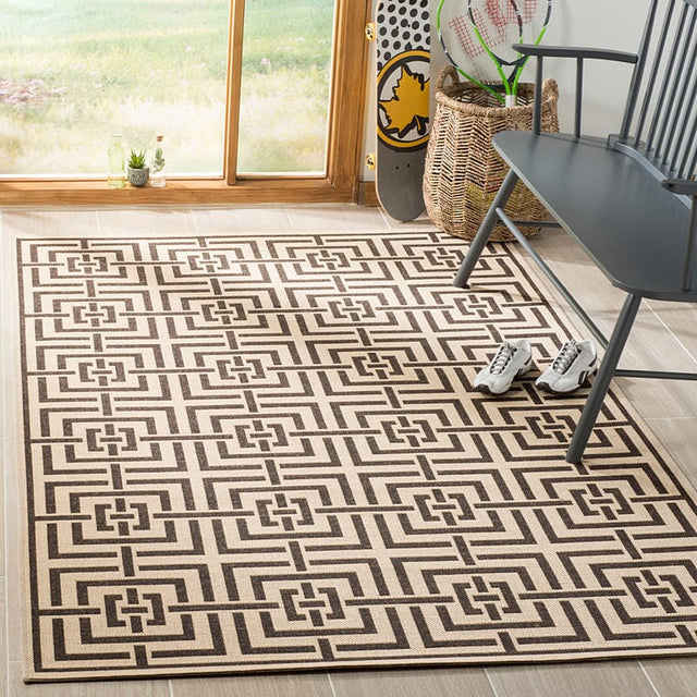 Safavieh Linden Lnd128U Creme / Brown Rugs.