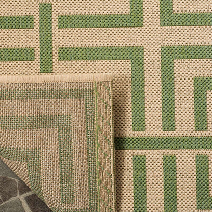 Safavieh Linden Lnd128V Cream / Olive Geometric Area Rug