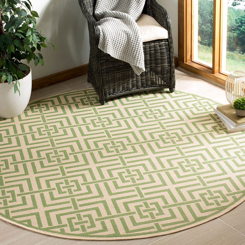 Safavieh Linden Lnd128V Cream / Olive Geometric Area Rug