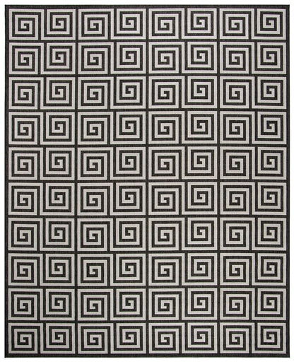 Safavieh Linden Lnd129A Light Grey / Charcoal Geometric Area Rug