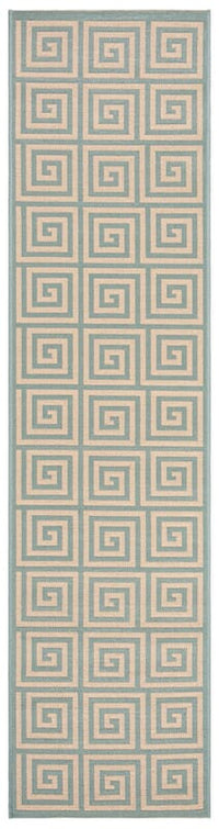 Safavieh Linden Lnd129L Cream / Aqua Geometric Area Rug