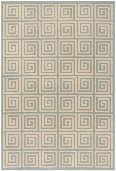 Safavieh Linden Lnd129L Cream / Aqua Rugs.