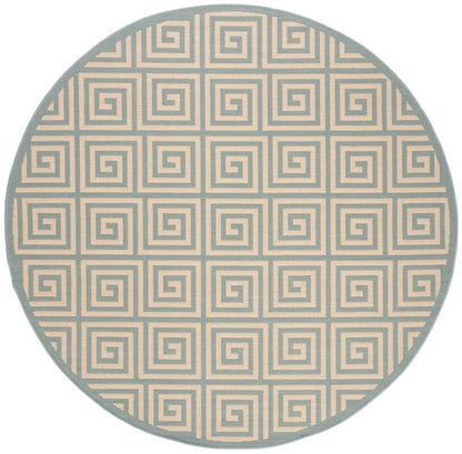 Safavieh Linden Lnd129L Cream / Aqua Geometric Area Rug