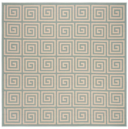 Safavieh Linden Lnd129L Cream / Aqua Geometric Area Rug