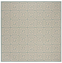 Safavieh Linden Lnd129L Cream / Aqua Geometric Area Rug