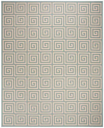 Safavieh Linden Lnd129L Cream / Aqua Geometric Area Rug