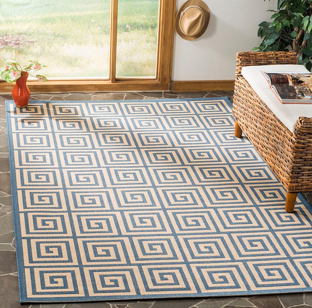 Safavieh Linden Lnd129N Cream / Blue Rugs.