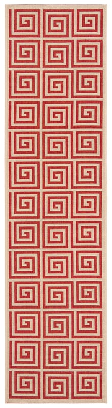 Safavieh Linden Lnd129Q Red / Creme Geometric Area Rug