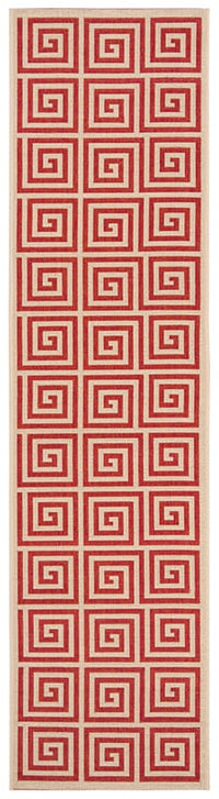 Safavieh Linden Lnd129Q Red / Creme Geometric Area Rug