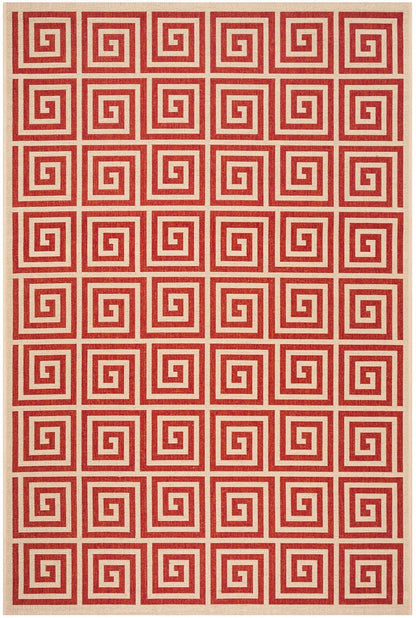 Safavieh Linden Lnd129Q Red / Creme Geometric Area Rug