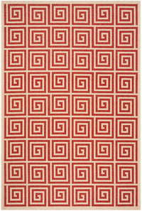 Safavieh Linden Lnd129Q Red / Creme Geometric Area Rug