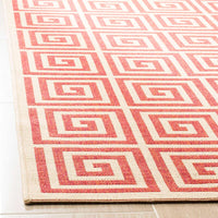 Safavieh Linden Lnd129Q Red / Creme Geometric Area Rug