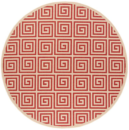 Safavieh Linden Lnd129Q Red / Creme Geometric Area Rug