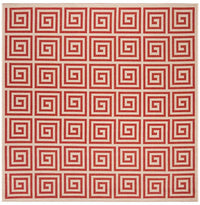 Safavieh Linden Lnd129Q Red / Creme Geometric Area Rug