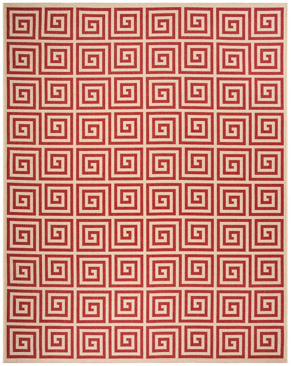 Safavieh Linden Lnd129Q Red / Creme Geometric Area Rug