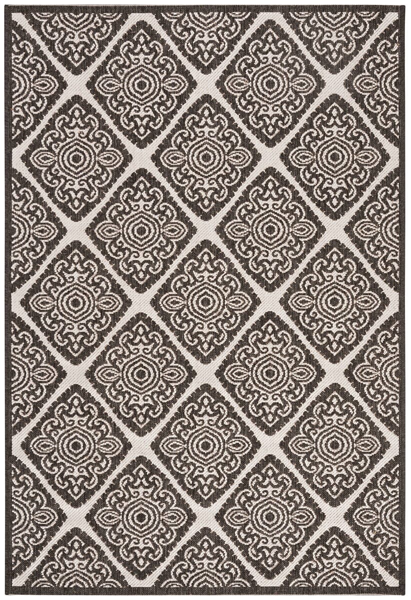 Safavieh Linden Lnd132A Light Grey / Charcoal Geometric Area Rug