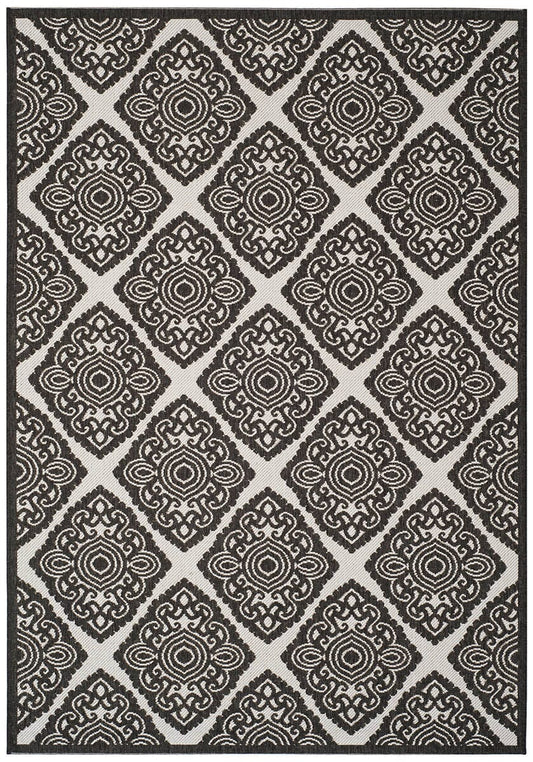 Safavieh Linden Lnd132A Light Grey / Charcoal Geometric Area Rug