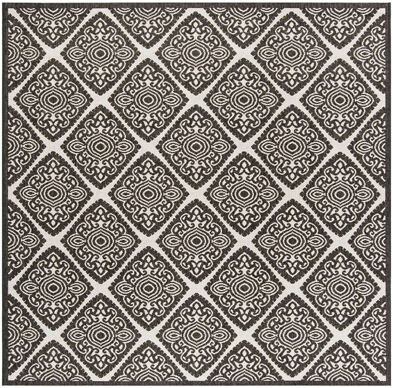 Safavieh Linden Lnd132A Light Grey / Charcoal Geometric Area Rug