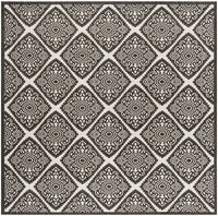 Safavieh Linden Lnd132A Light Grey / Charcoal Geometric Area Rug