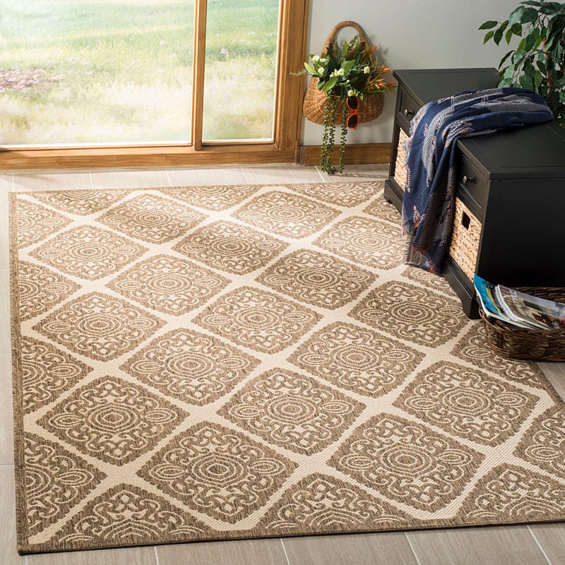 Safavieh Linden Lnd132C Cream / Beige Geometric Area Rug