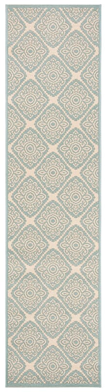 Safavieh Linden Lnd132L Cream / Aqua Rugs.