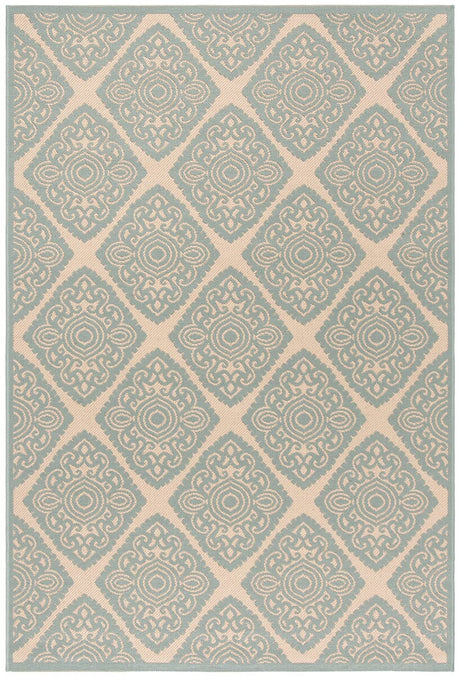 Safavieh Linden Lnd132L Cream / Aqua Rugs.