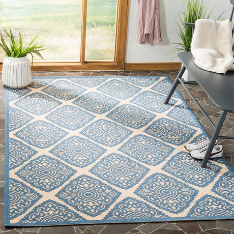 Safavieh Linden Lnd132N Cream / Blue Rugs.