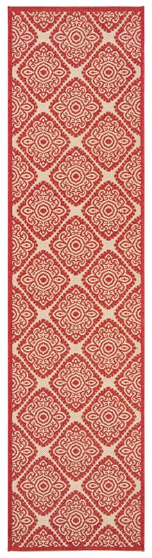 Safavieh Linden Lnd132Q Red / Creme Geometric Area Rug