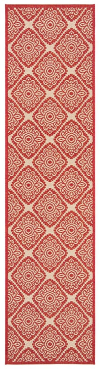 Safavieh Linden Lnd132Q Red / Creme Geometric Area Rug