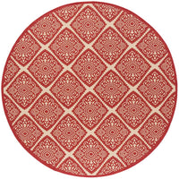 Safavieh Linden Lnd132Q Red / Creme Geometric Area Rug