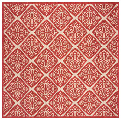 Safavieh Linden Lnd132Q Red / Creme Geometric Area Rug