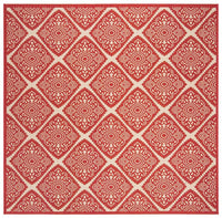 Safavieh Linden Lnd132Q Red / Creme Geometric Area Rug